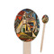 Mediterranean Landscape by Pablo Picasso Wooden Food Pick - Oval - Closeup