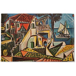 Mediterranean Landscape by Pablo Picasso Woven Mat