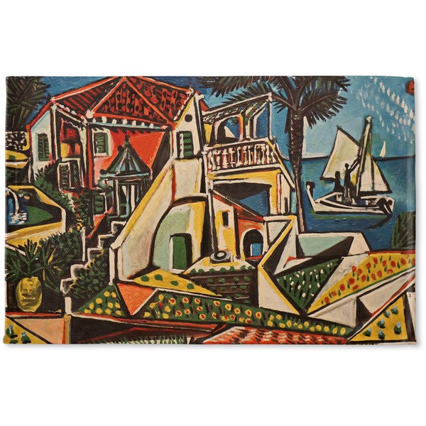 Custom Mediterranean Landscape by Pablo Picasso Woven Mat