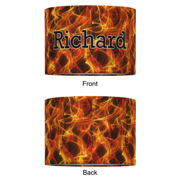 Fire 12" Drum Lampshade - APPROVAL (Fabric)