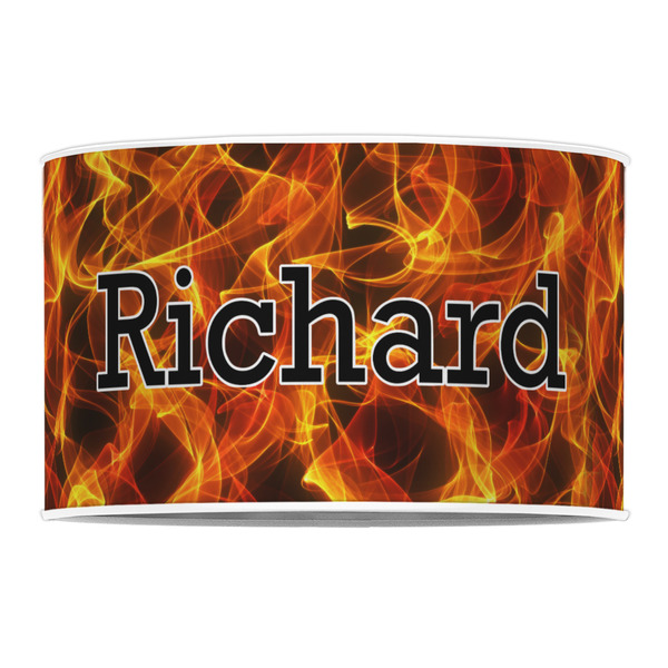 Fire 12" Drum Lampshade - FRONT (Poly Film)