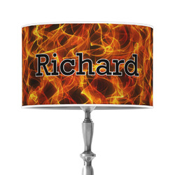 Fire 12" Drum Lamp Shade - Poly-film (Personalized)
