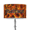 Fire 12" Drum Lampshade - ON STAND (Poly Film)