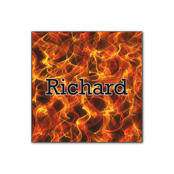 Custom Fire Wood Print - 12x12 (Personalized)