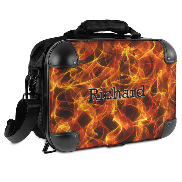 Custom Fire Hard Shell Briefcase (Personalized)