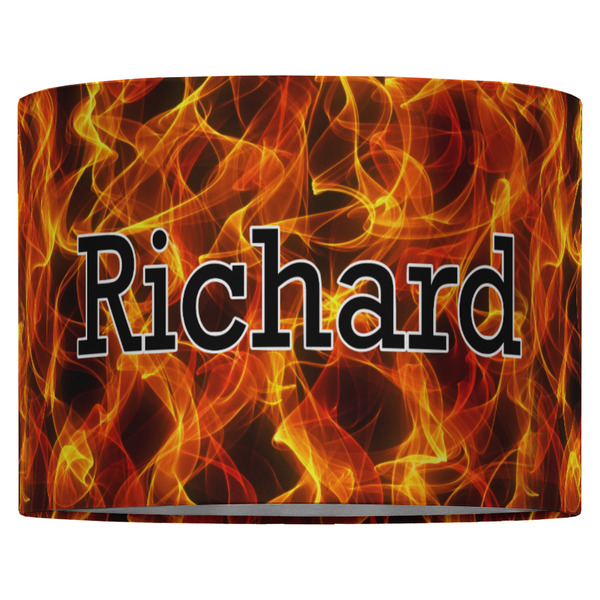 Fire 16" Drum Lampshade - FRONT (Fabric)