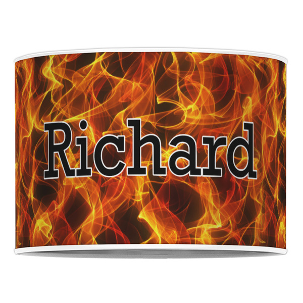 Fire 16" Drum Lampshade - FRONT (Poly Film)