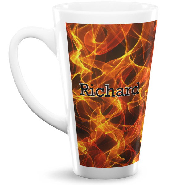 Custom Fire Latte Mug (Personalized)