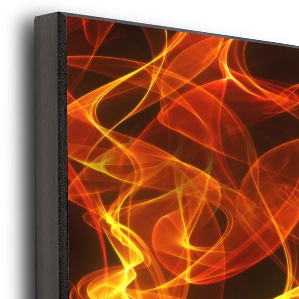 Fire 16x20 Wood Print - Closeup