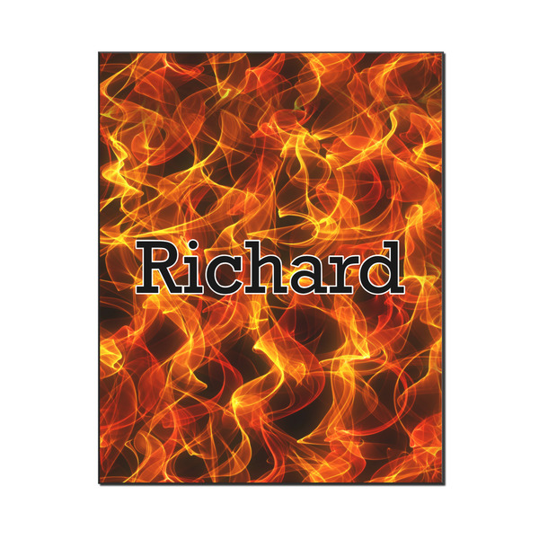 Custom Fire Wood Print - 16x20 (Personalized)