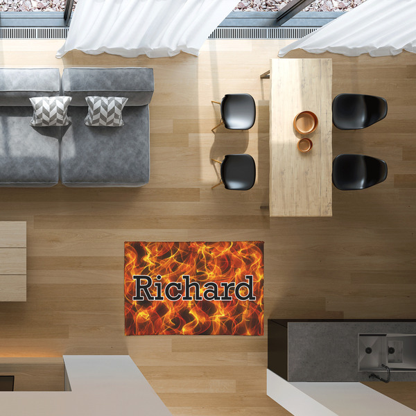 Fire 2'x3' Indoor Area Rugs - IN CONTEXT