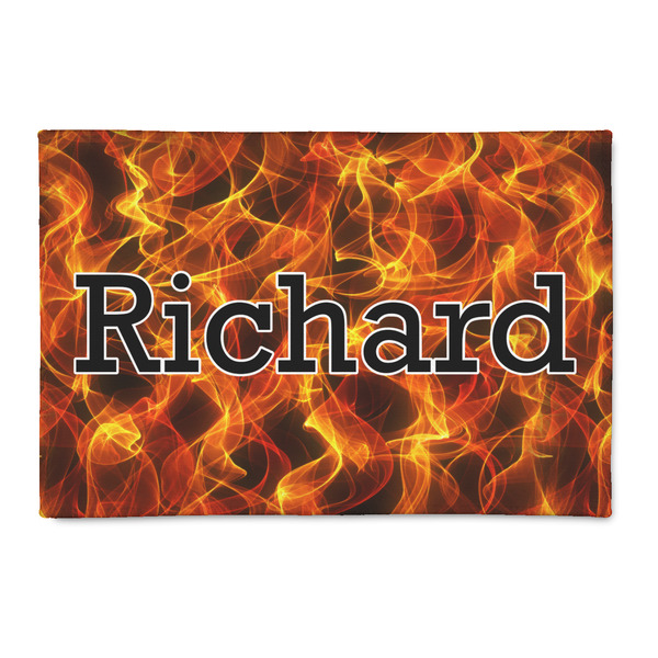 Custom Fire 2' x 3' Indoor Area Rug (Personalized)
