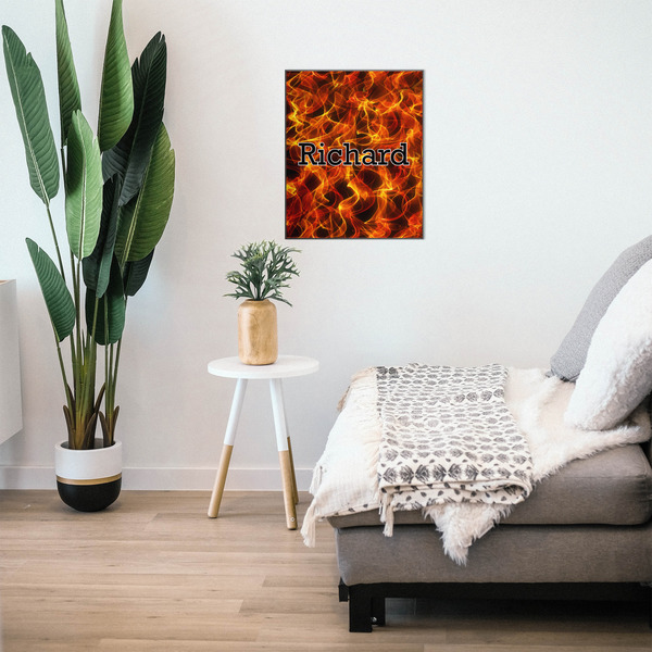 Fire 20x24 Wood Print - In Context