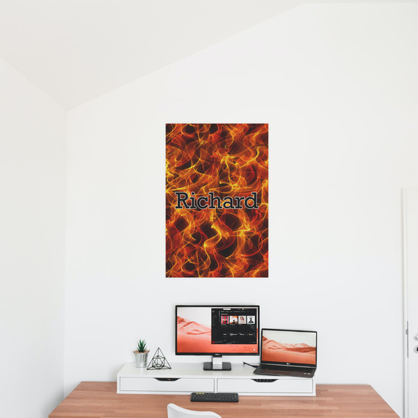 Fire 20x30 - Matte Poster - On the Wall