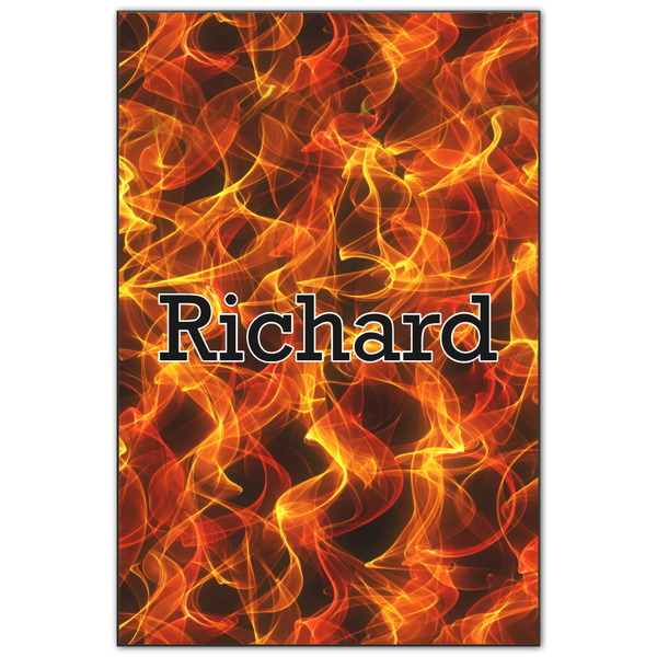 Custom Fire Wood Print - 20x30 (Personalized)