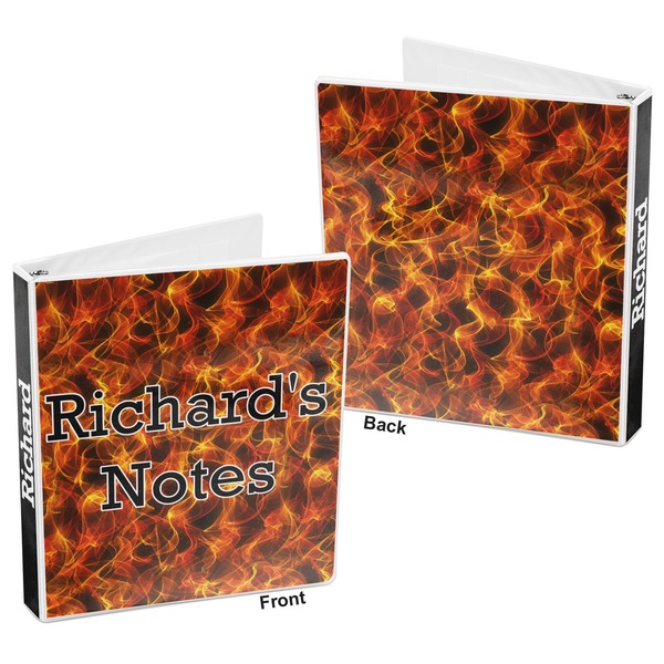 Fire 3-Ring Binder Front and Back