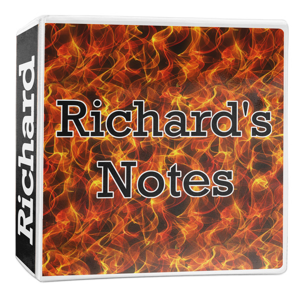 Custom Fire 3-Ring Binder - 2 inch (Personalized)