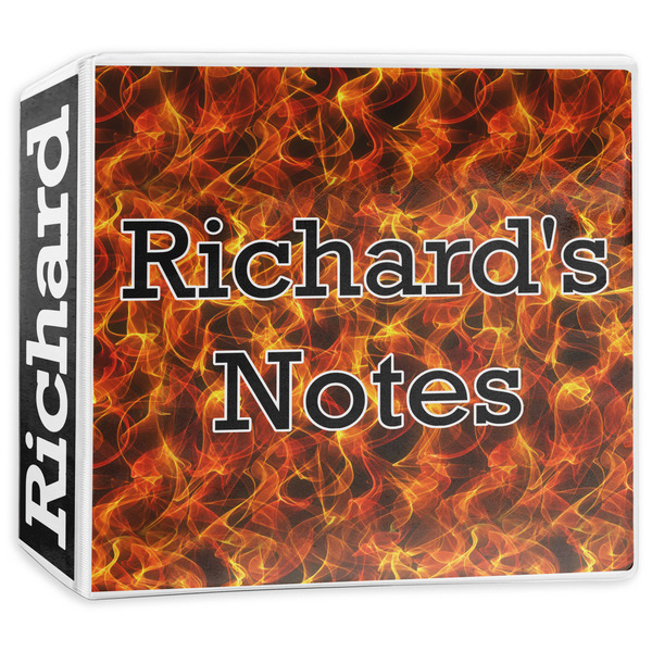 Custom Fire 3-Ring Binder - 3 inch (Personalized)