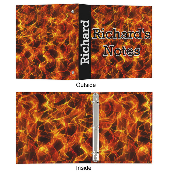 Fire 3 Ring Binders - Full Wrap - 1" - APPROVAL