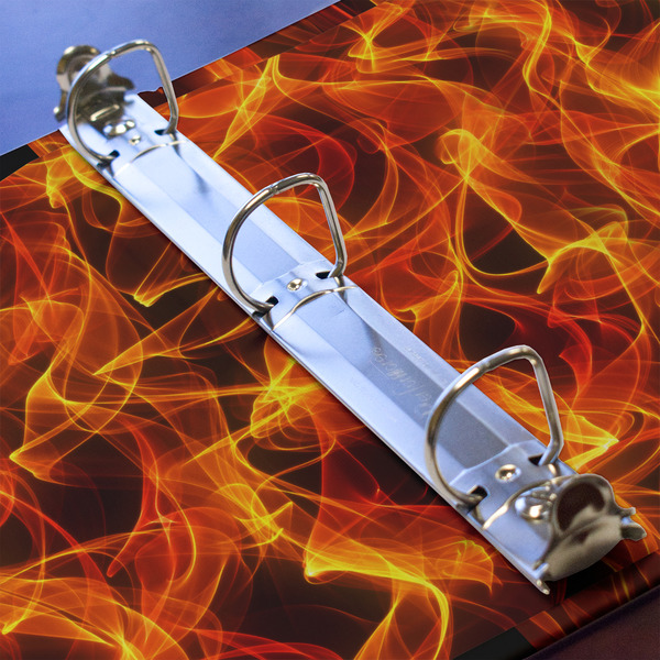 Fire 3 Ring Binders - Full Wrap - 1" - DETAIL