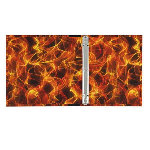 Fire 3 Ring Binders - Full Wrap - 1" - OPEN INSIDE