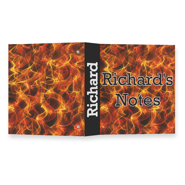 Fire 3 Ring Binders - Full Wrap - 1" - OPEN OUTSIDE