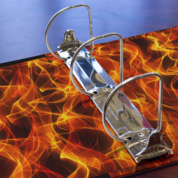 Fire 3 Ring Binders - Full Wrap - 3" - DETAIL