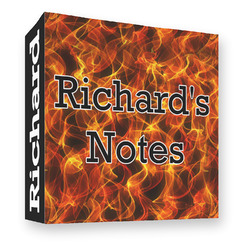 Fire 3 Ring Binder - Full Wrap - 3" (Personalized)