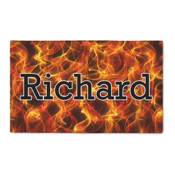 Custom Fire 3' x 5' Indoor Area Rug (Personalized)