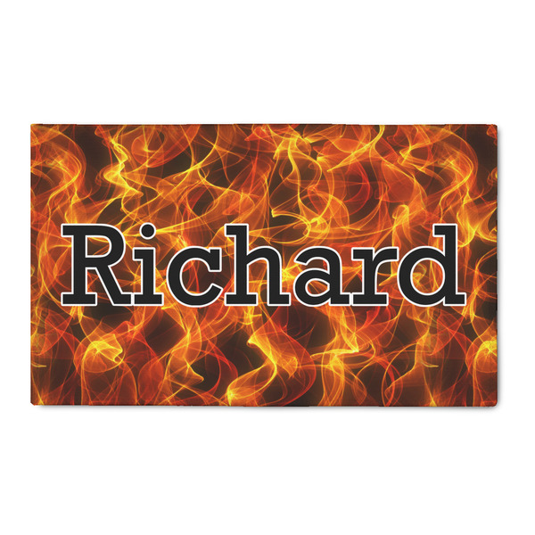 Custom Fire 3' x 5' Patio Rug (Personalized)
