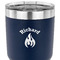 Fire 30 oz Stainless Steel Ringneck Tumbler - Navy - CLOSE UP