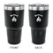 Fire 30 oz Stainless Steel Ringneck Tumblers - Black - Double Sided - APPROVAL