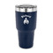 Fire 30 oz Stainless Steel Ringneck Tumblers - Navy - FRONT