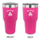 Fire 30 oz Stainless Steel Tumbler - Pink - Double Sided (Personalized)