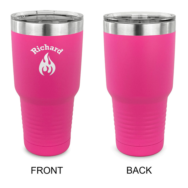Fire 30 oz Stainless Steel Ringneck Tumblers - Pink - Single Sided - APPROVAL