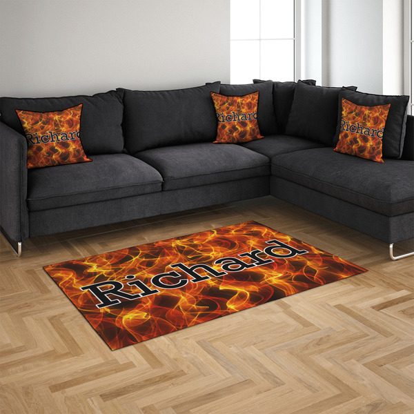 Fire 4'x6' Indoor Area Rugs - IN CONTEXT