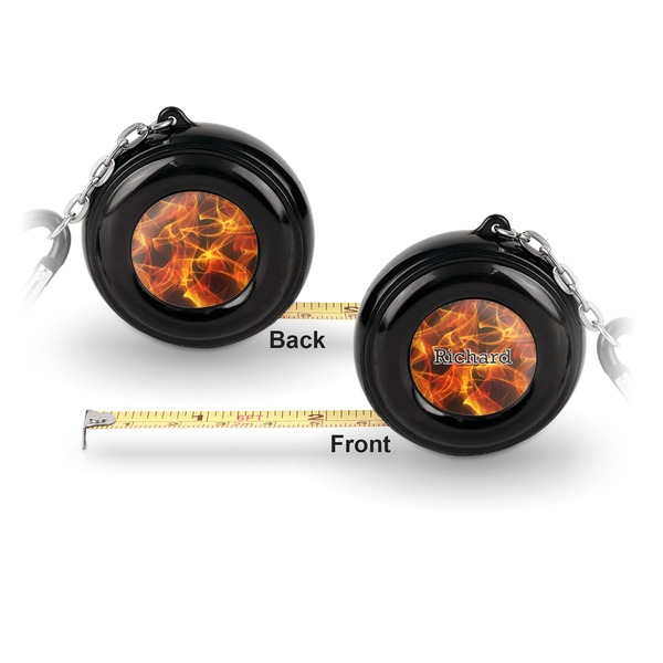 Fire 6-Ft Pocket Tape Measure with Carabiner Hook - Front and Back