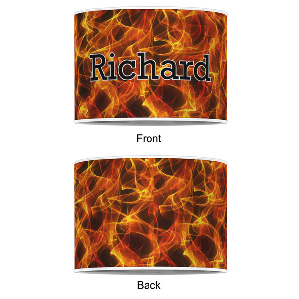 Fire 8" Drum Lampshade - APPROVAL (Poly Film)