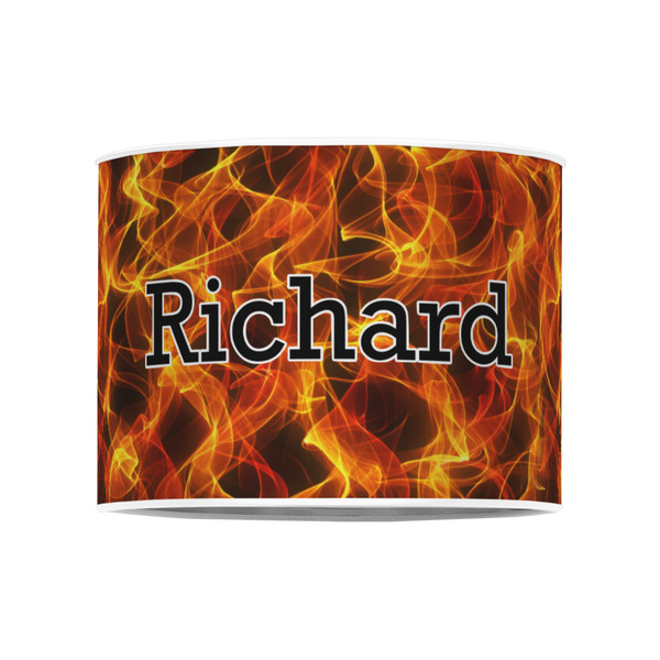 Fire 8" Drum Lampshade - FRONT (Poly Film)