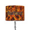 Fire 8" Drum Lampshade - ON STAND (Fabric)