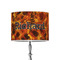 Fire 8" Drum Lampshade - ON STAND (Poly Film)