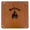 Fire 9" x 9" Leatherette Snap Up Tray - APPROVAL (FLAT)