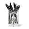 Fire Acrylic Pencil Holder - FRONT