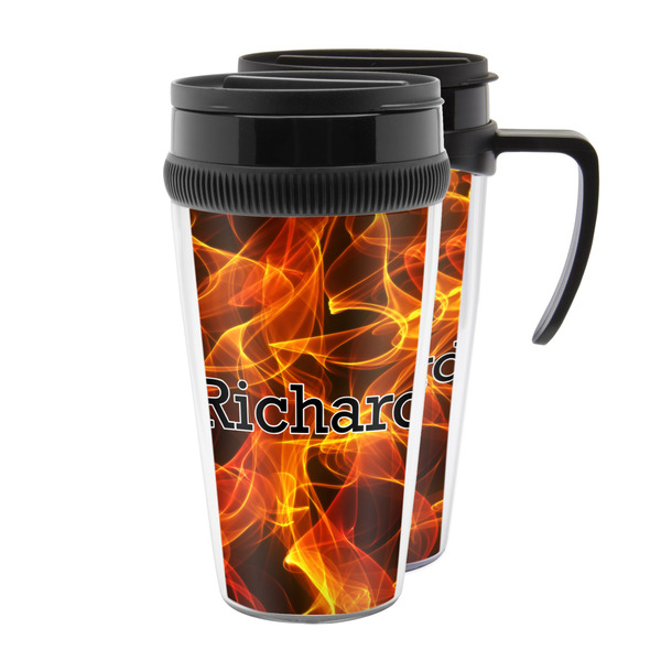 Custom Fire Acrylic Travel Mug (Personalized)