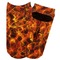 Fire Adult Ankle Socks - Single Pair - Front and Back