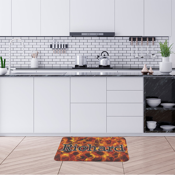 Fire Anti-Fatigue Kitchen Mats - LIFESTYLE