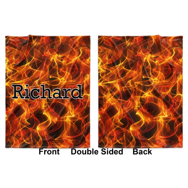 Fire Baby Blanket (Double Sided - Printed Front and Back)