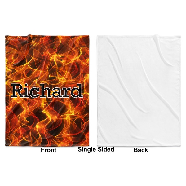 Fire Baby Blanket (Single Sided - Printed Front, White Back)