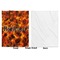 Fire Baby Blanket (Single Sided - Printed Front, White Back)