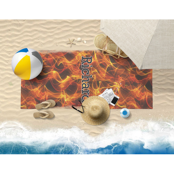 Fire Beach Towel Lifestyle